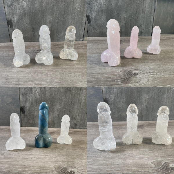 Gemstone Penis Phallic Symbol Large Display Size Lot of 3