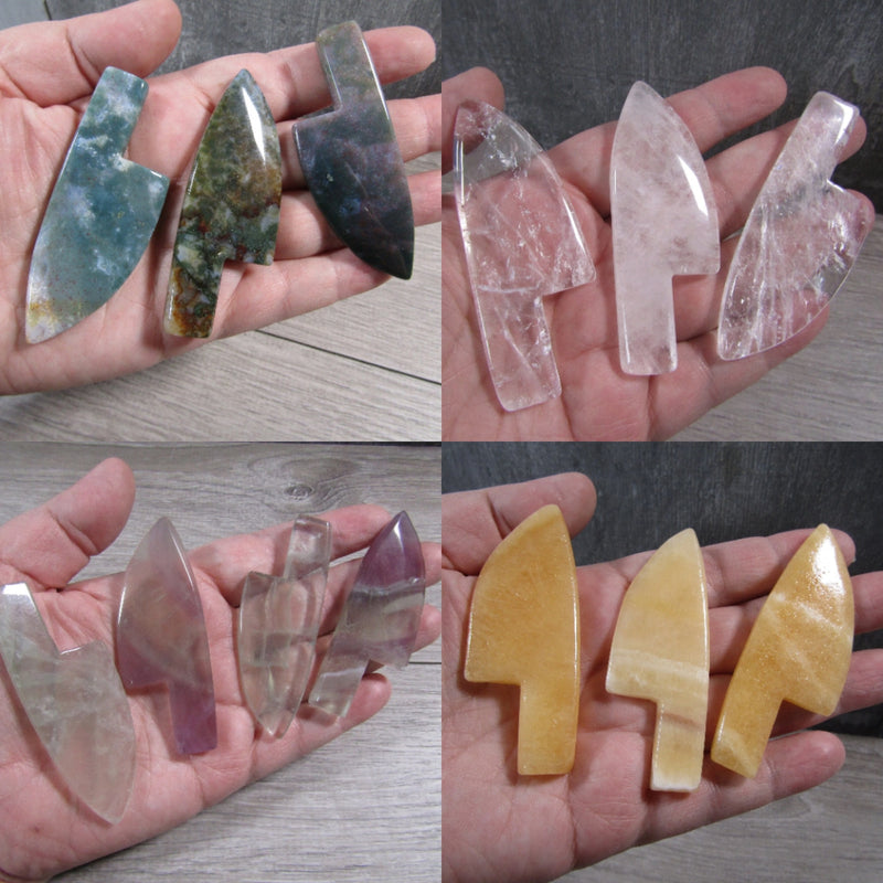 Gemstone Shaped Athame Knife