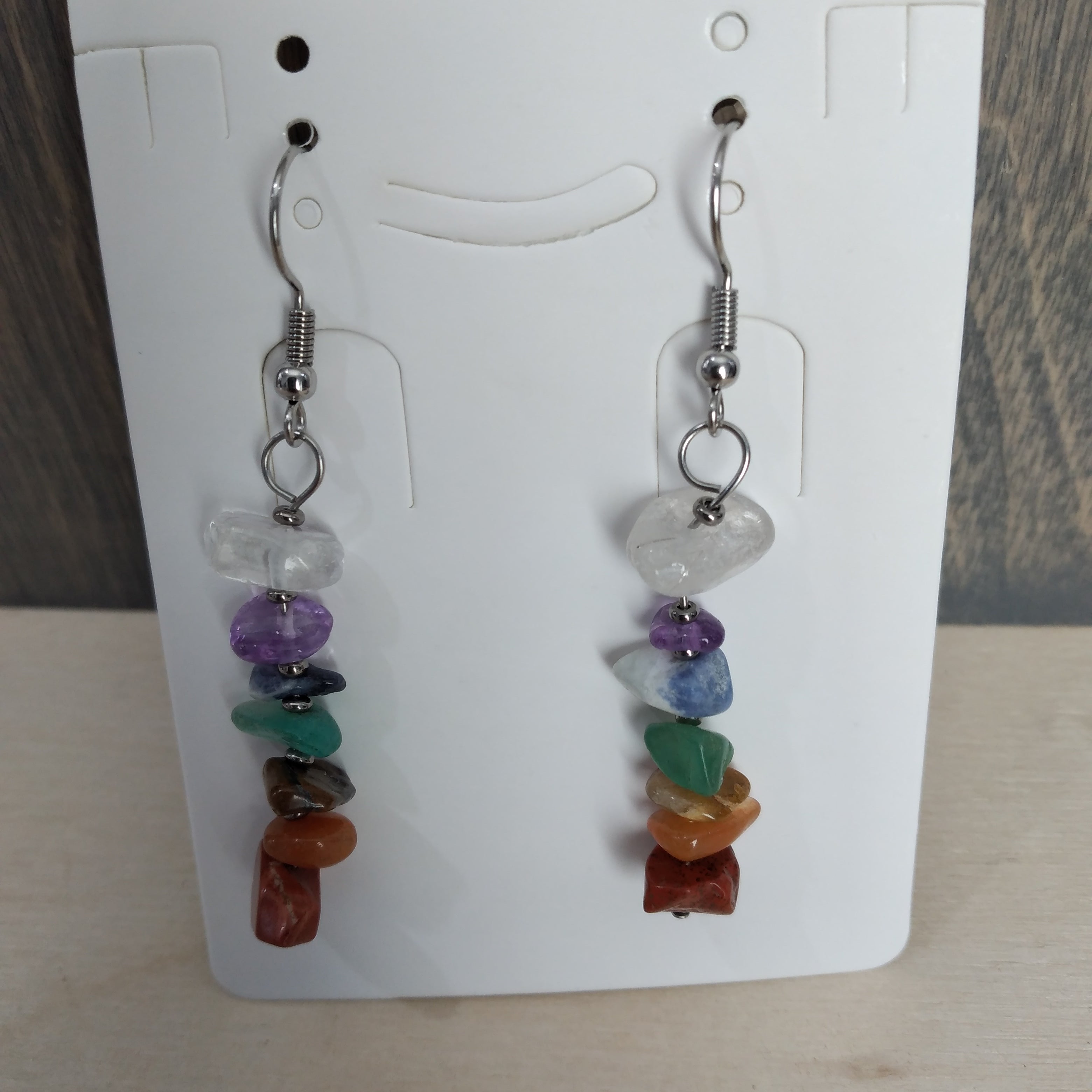 Gemstone Chip Earrings