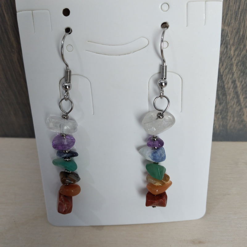 Gemstone Chip Earrings