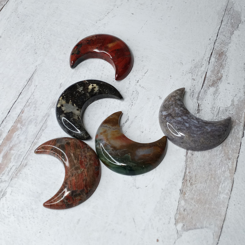 Gemstone Crescent Moon