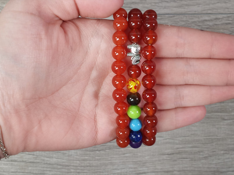 Gemstone Chakra Bracelets 8 mm Beads