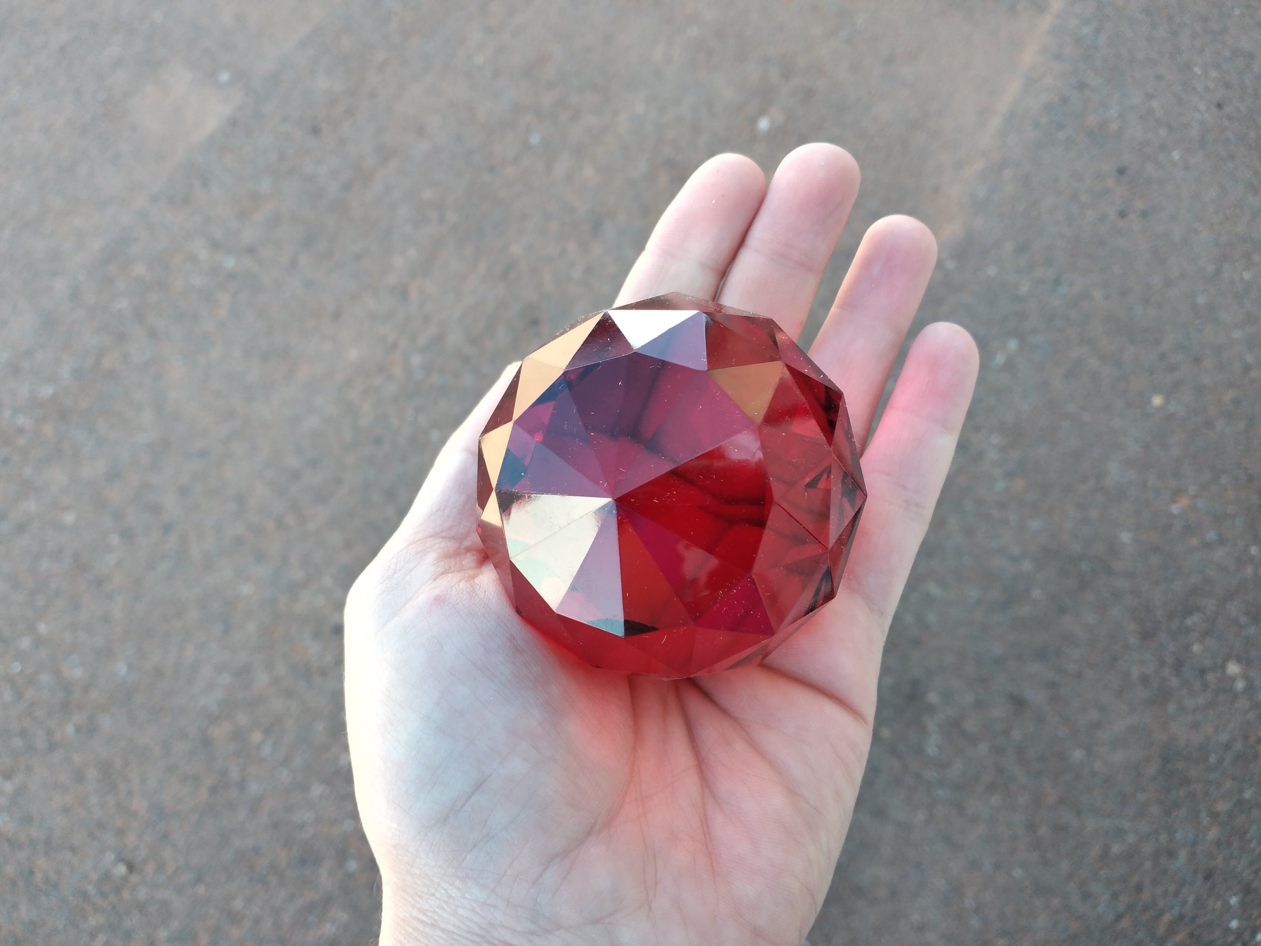 60mm is Faceted Feng Shui Ball No Hole