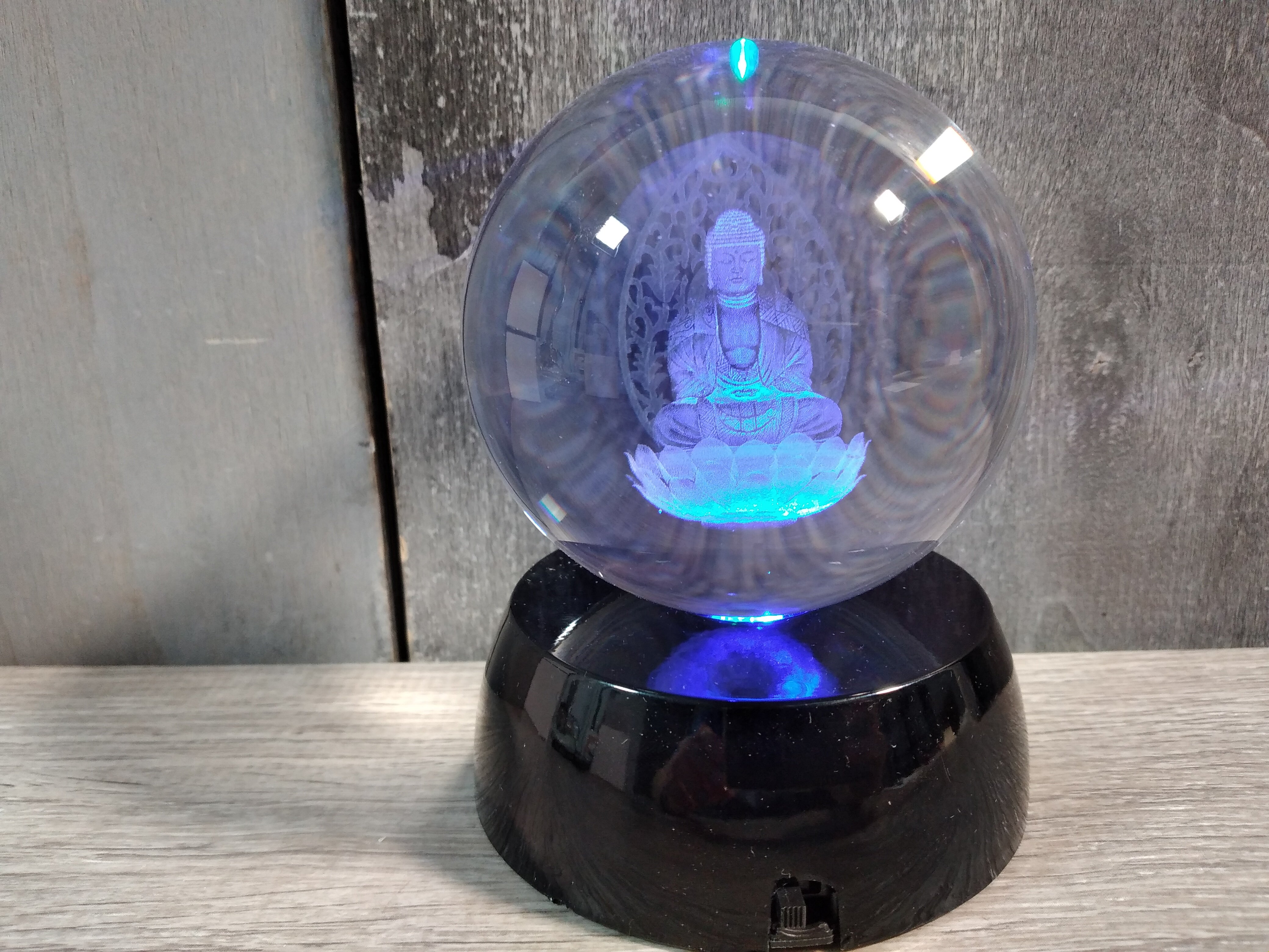 Laser Engraved 80mm Glass Sphere