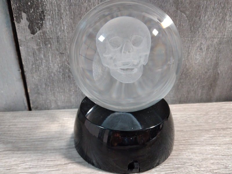 Laser Engraved 80mm Glass Sphere