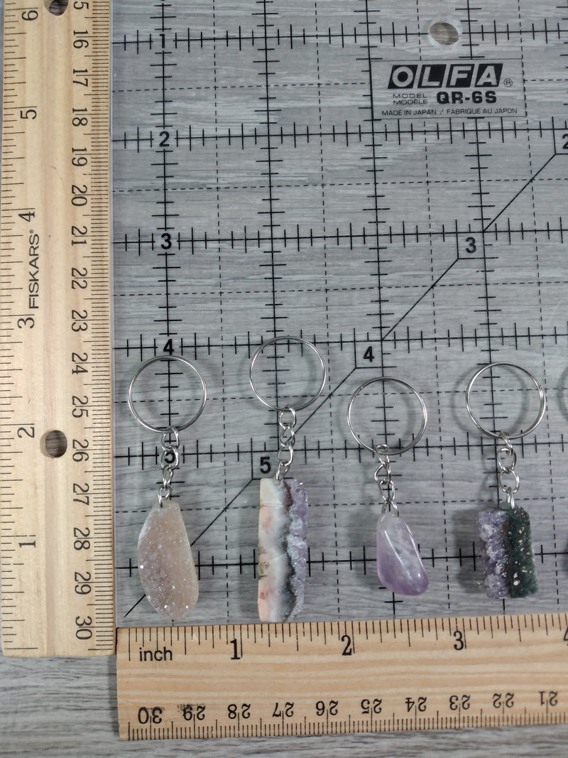 Assorted Gemstone KeyChain Set of 5