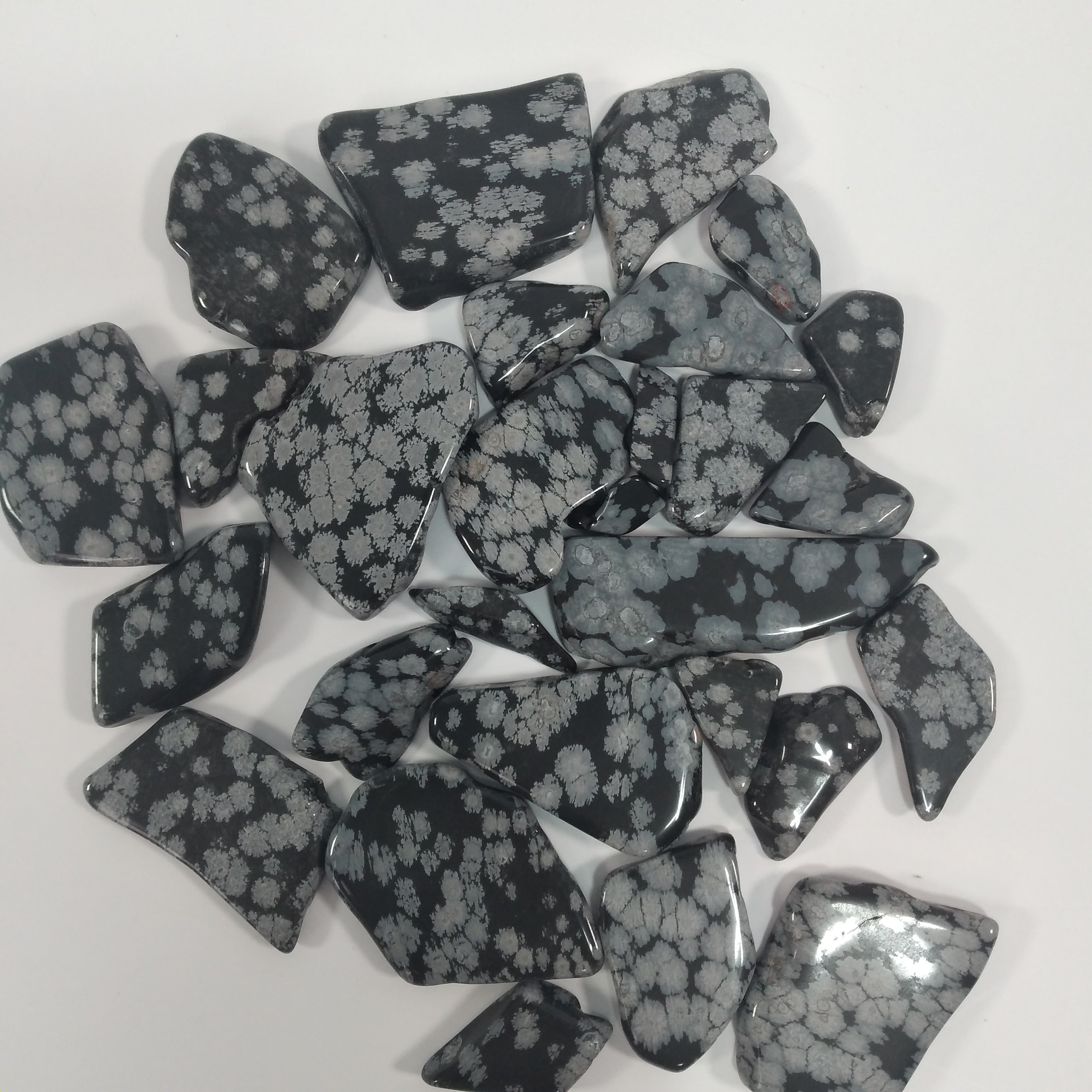 Snowflake Obsidian 1/2 lb Slabbed Tumbled