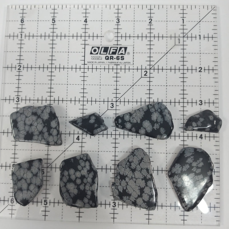 Snowflake Obsidian 1/2 lb Slabbed Tumbled