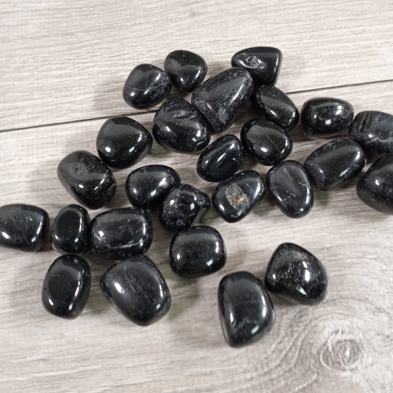 Gemstone Tumbled Stone Black Tourmaline Lot of 1 pound