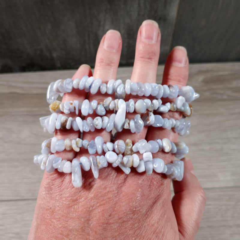 Gemstone Chip Bracelets - Premium Stones