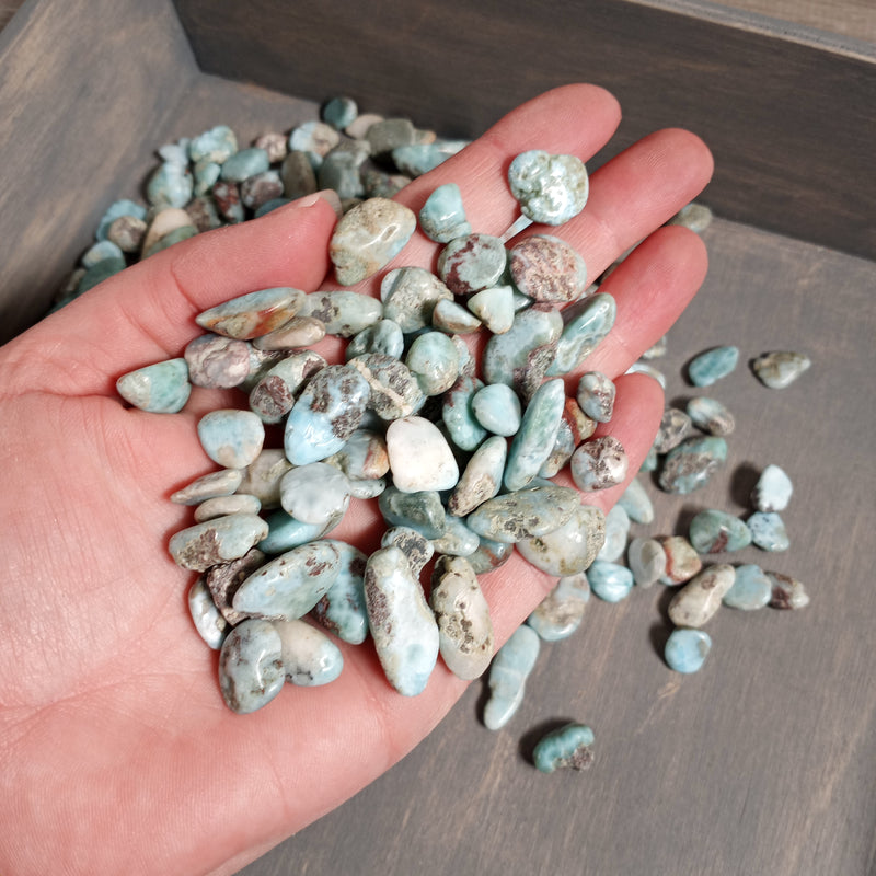 Larimar Small Tumbled Stone 1 LB