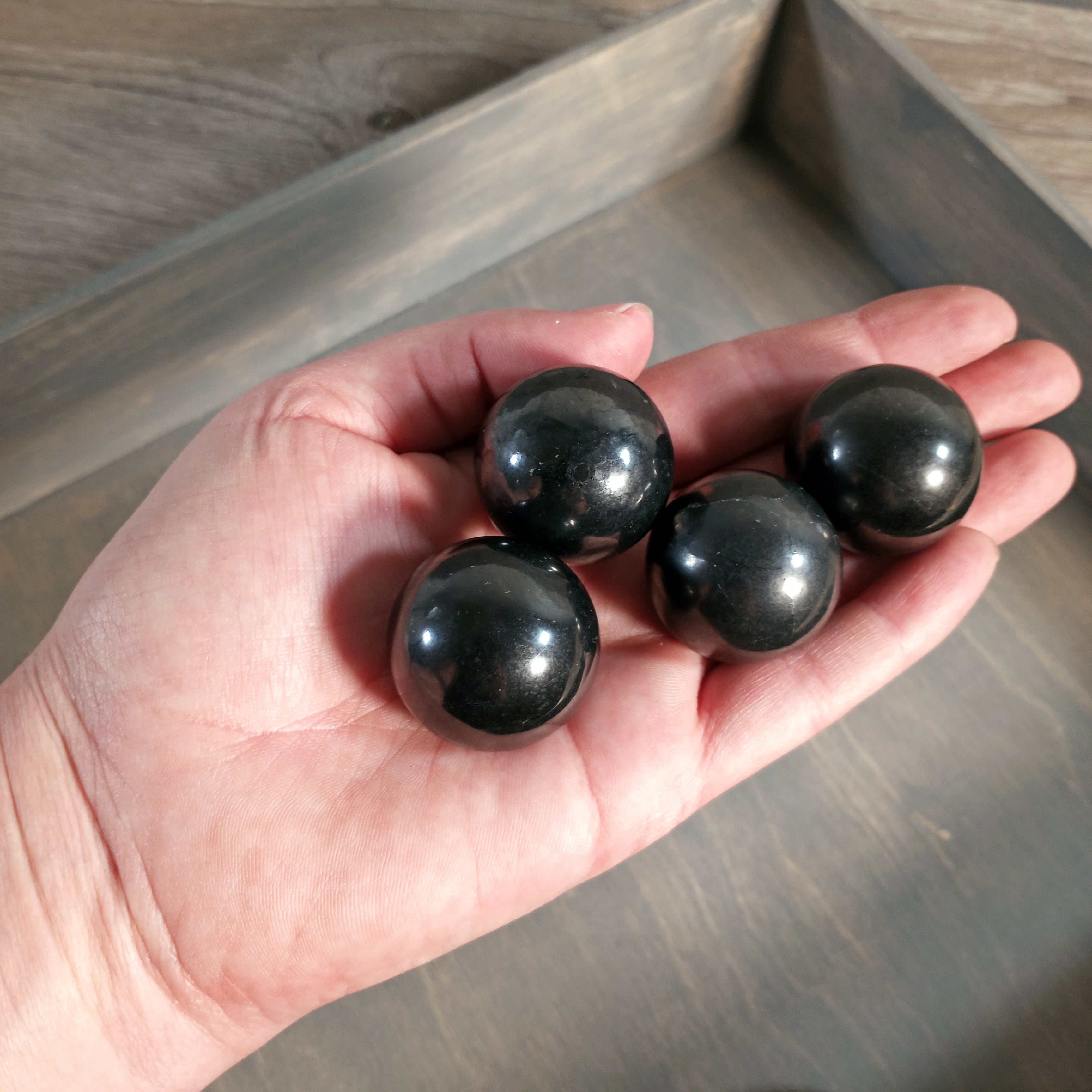 Russian Shungite gemstone spheres wholesale