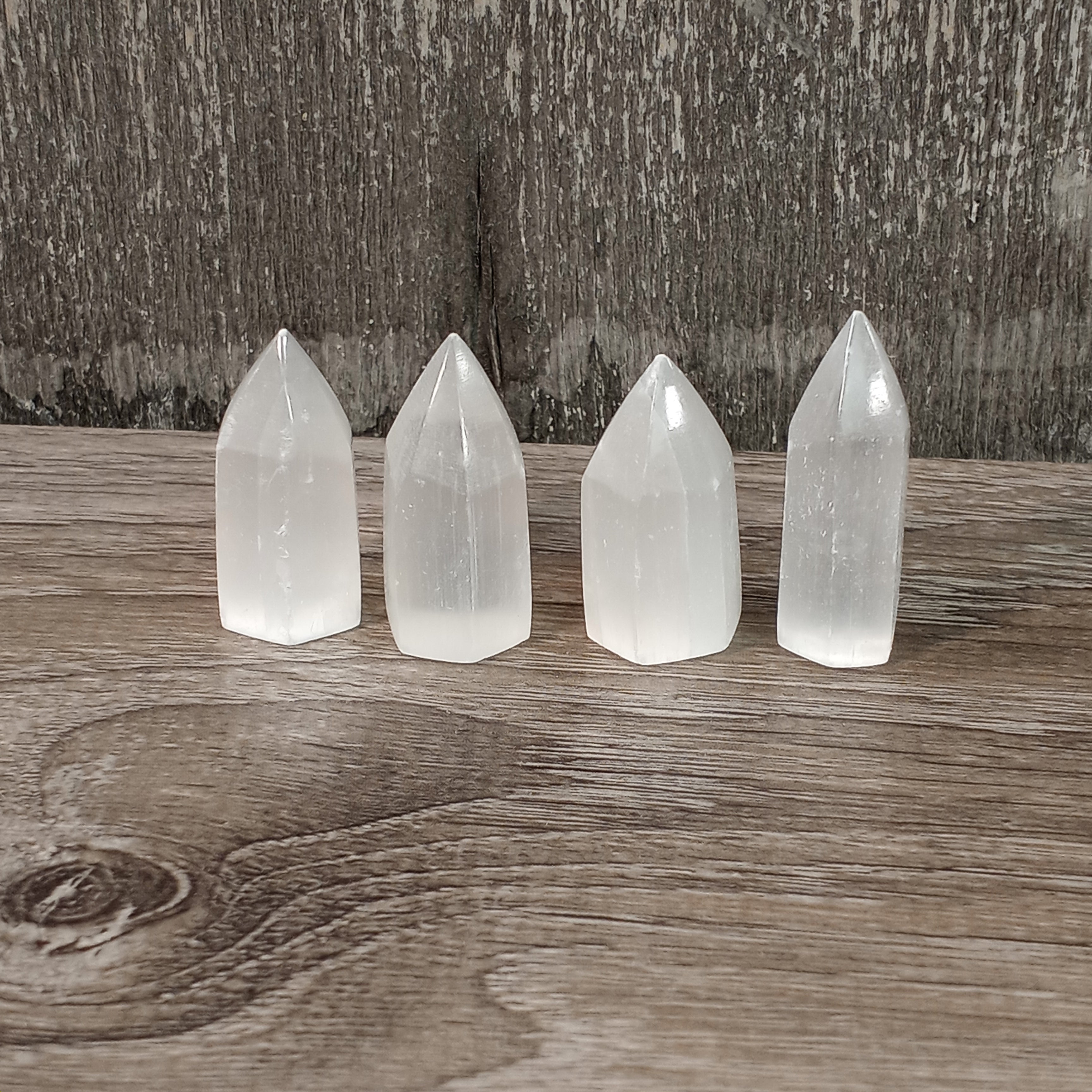 Selenite obelisk