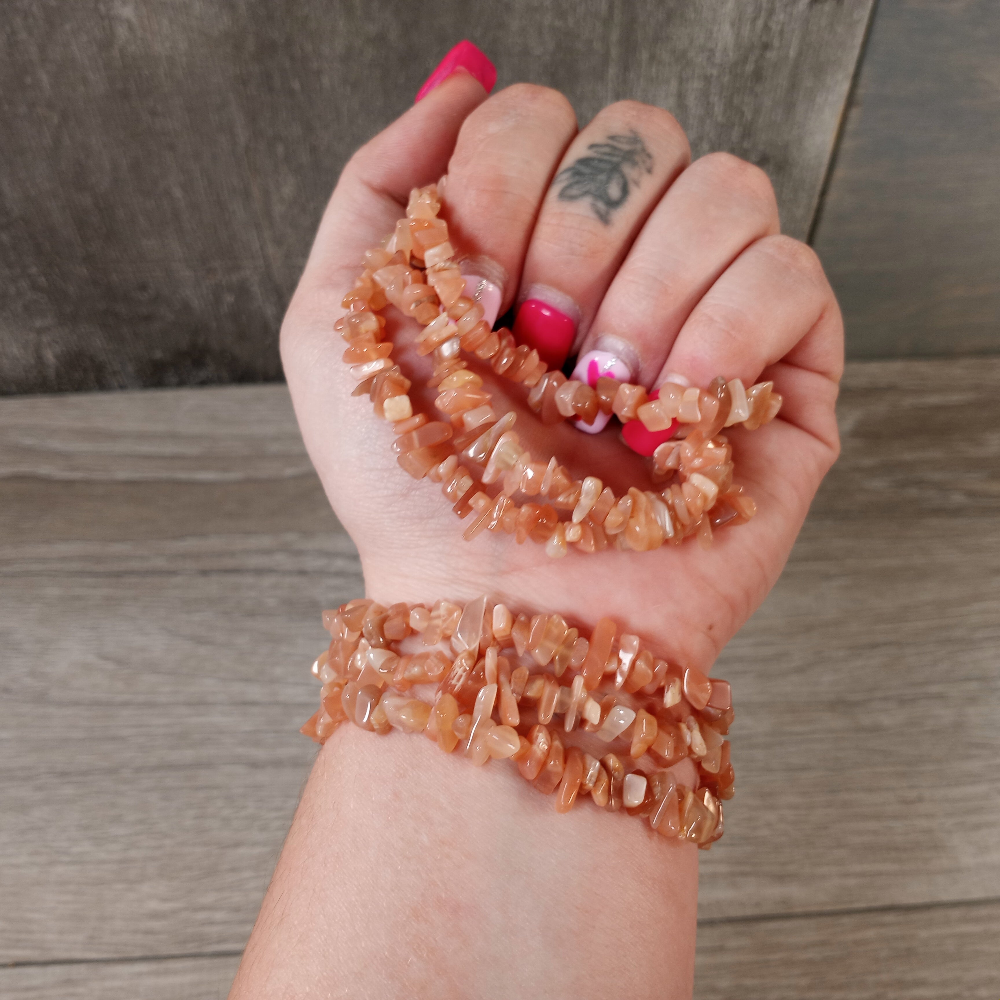 Gemstone Chip Bracelets - Common Stones