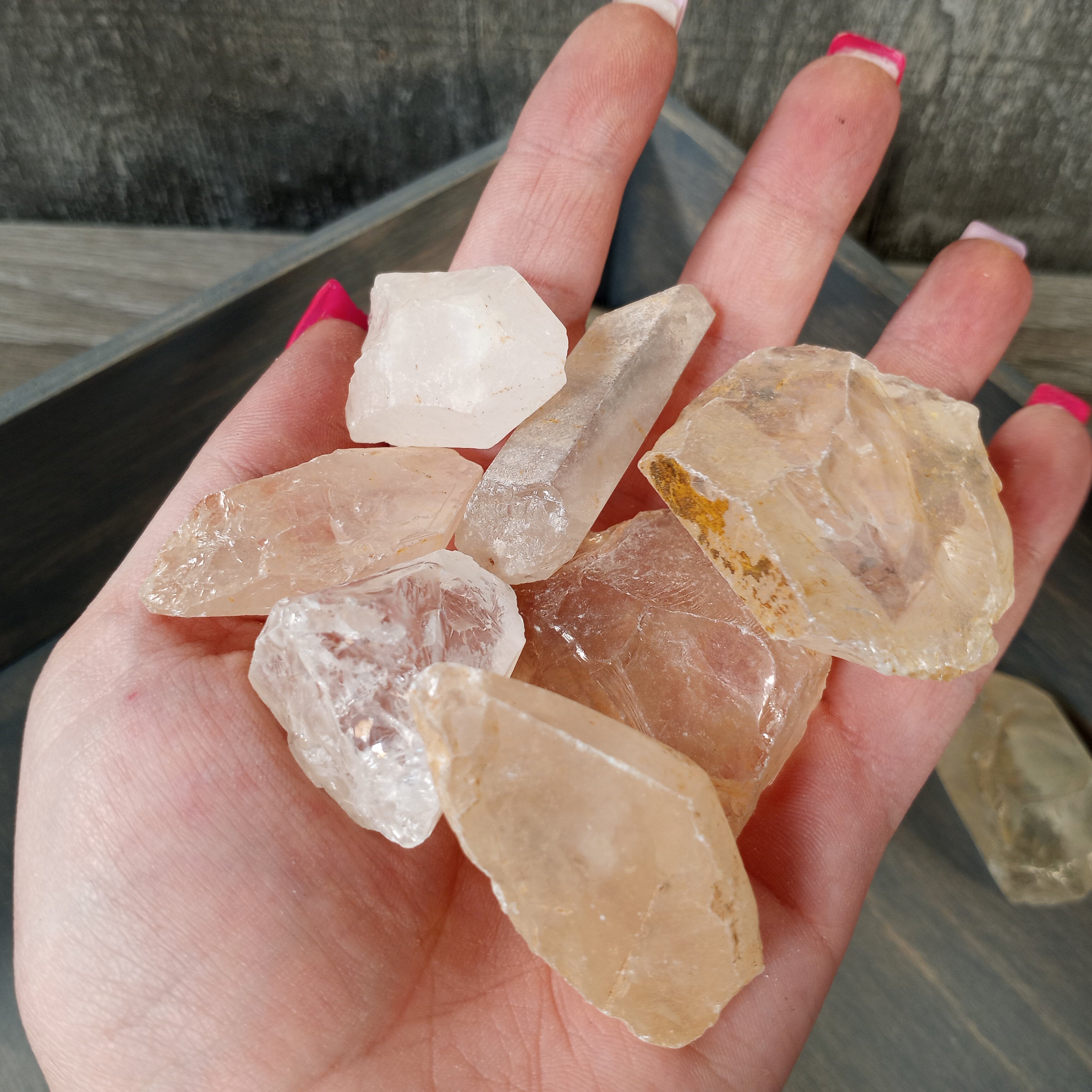 Crystal Quartz Chunks Raw Rough by the Pound