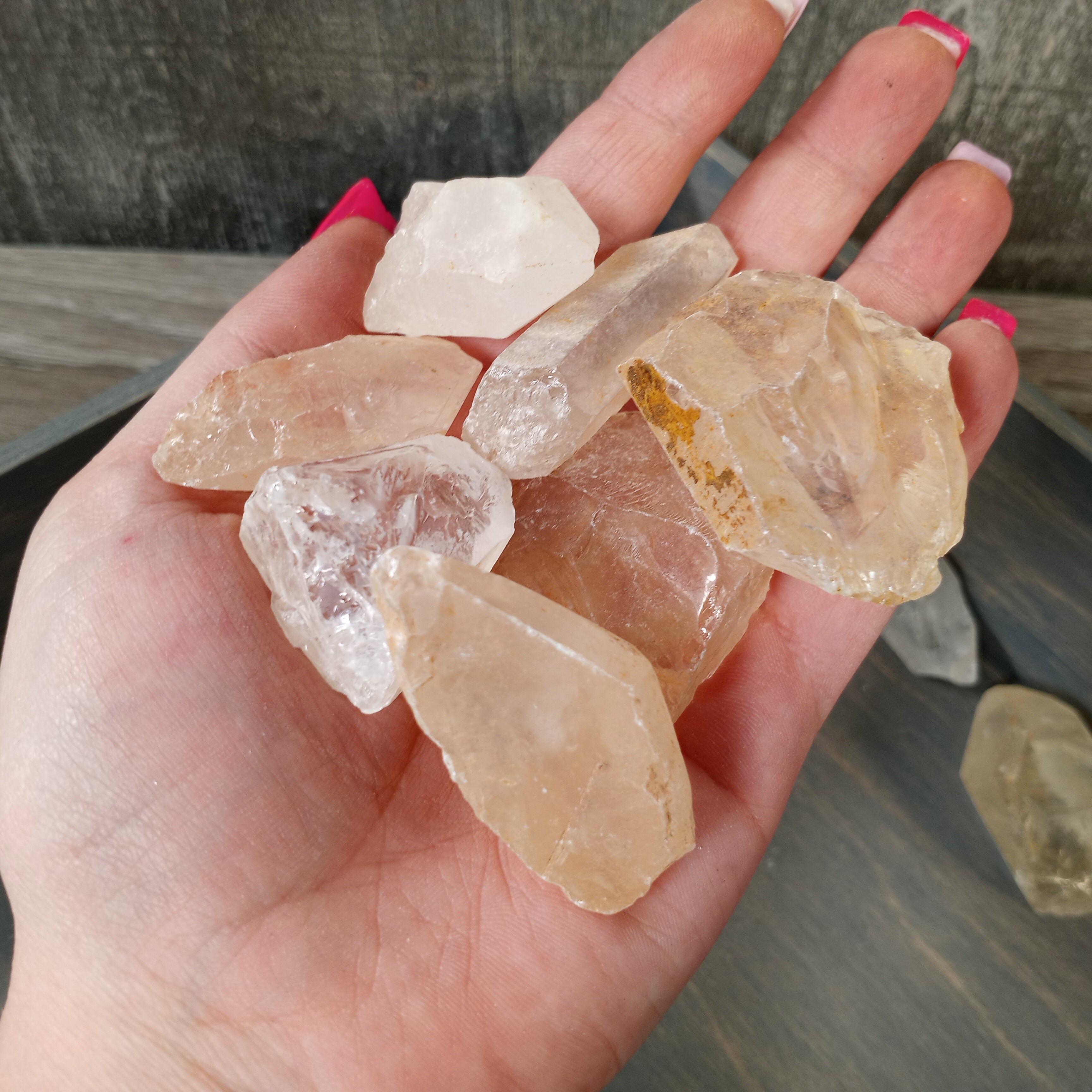 Crystal Quartz Chunks Raw Rough by the Pound