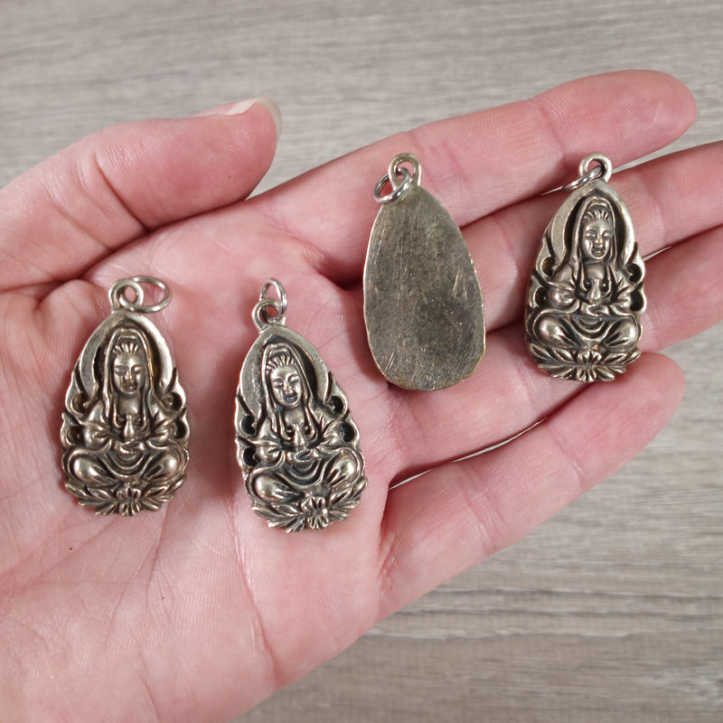 Pot Metal Pendants Tibetan Style Deity