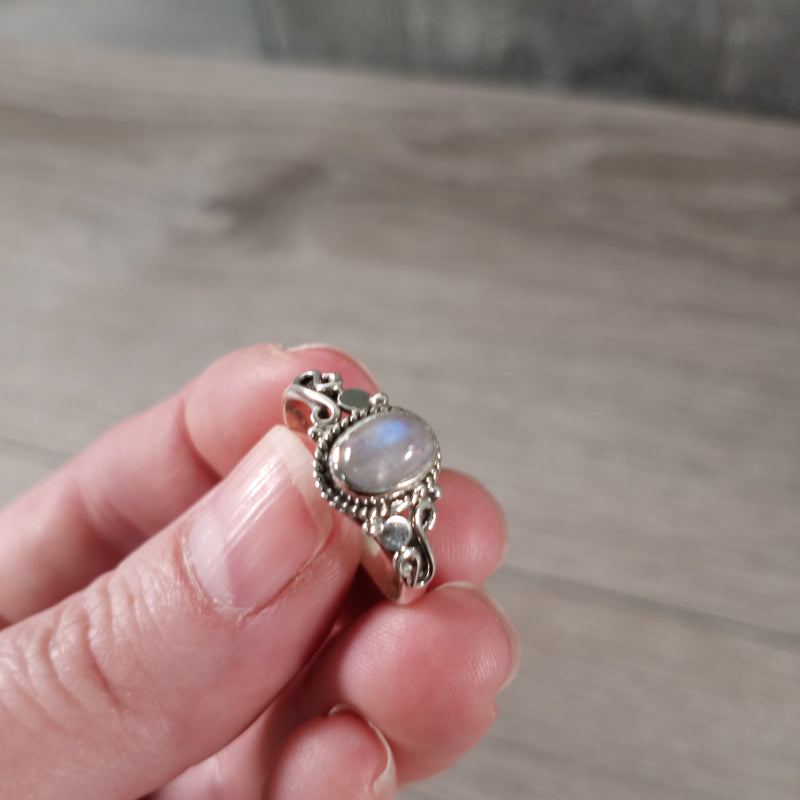 Gemstone Sterling Silver Ring Boho Chic