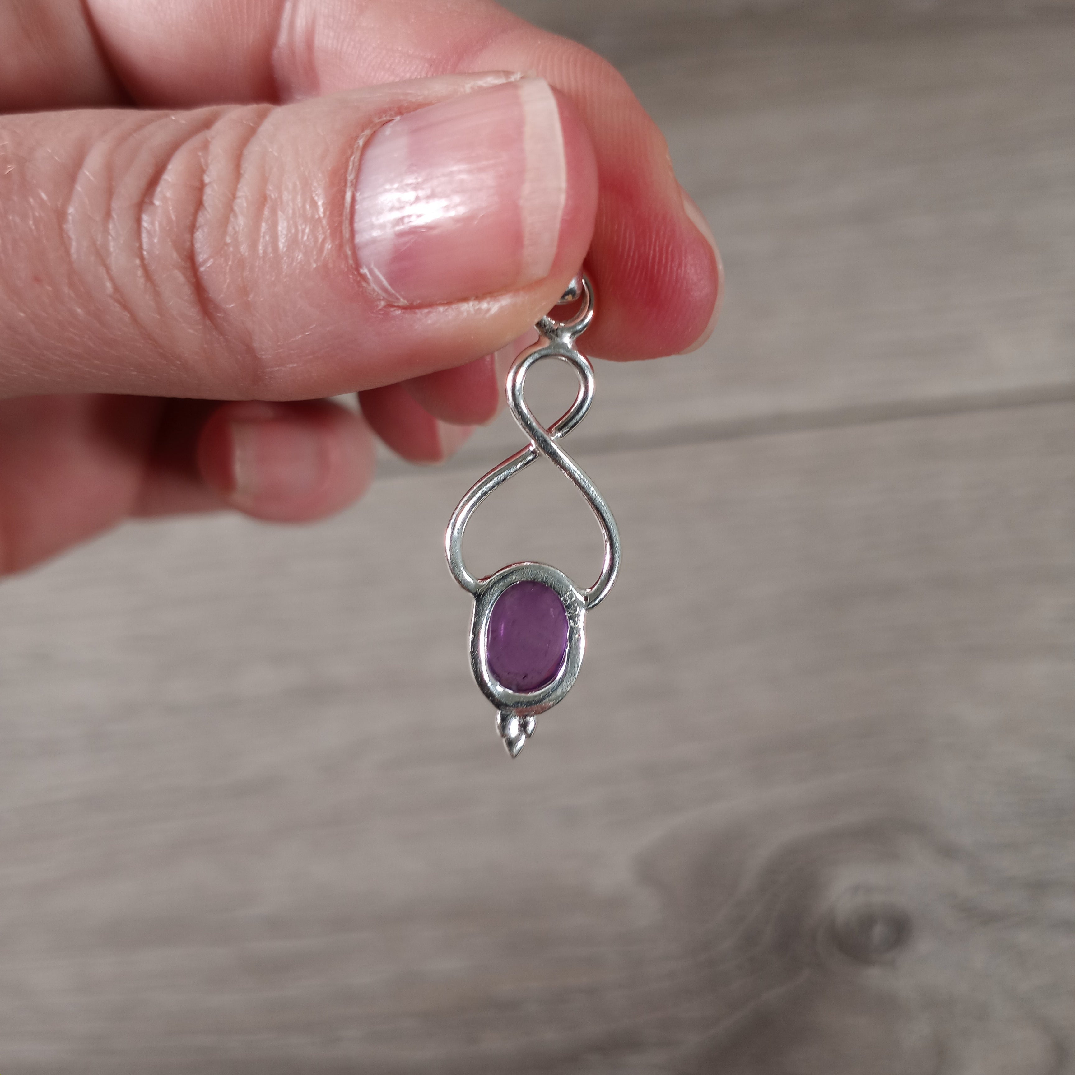 Gemstone Twist Pendant