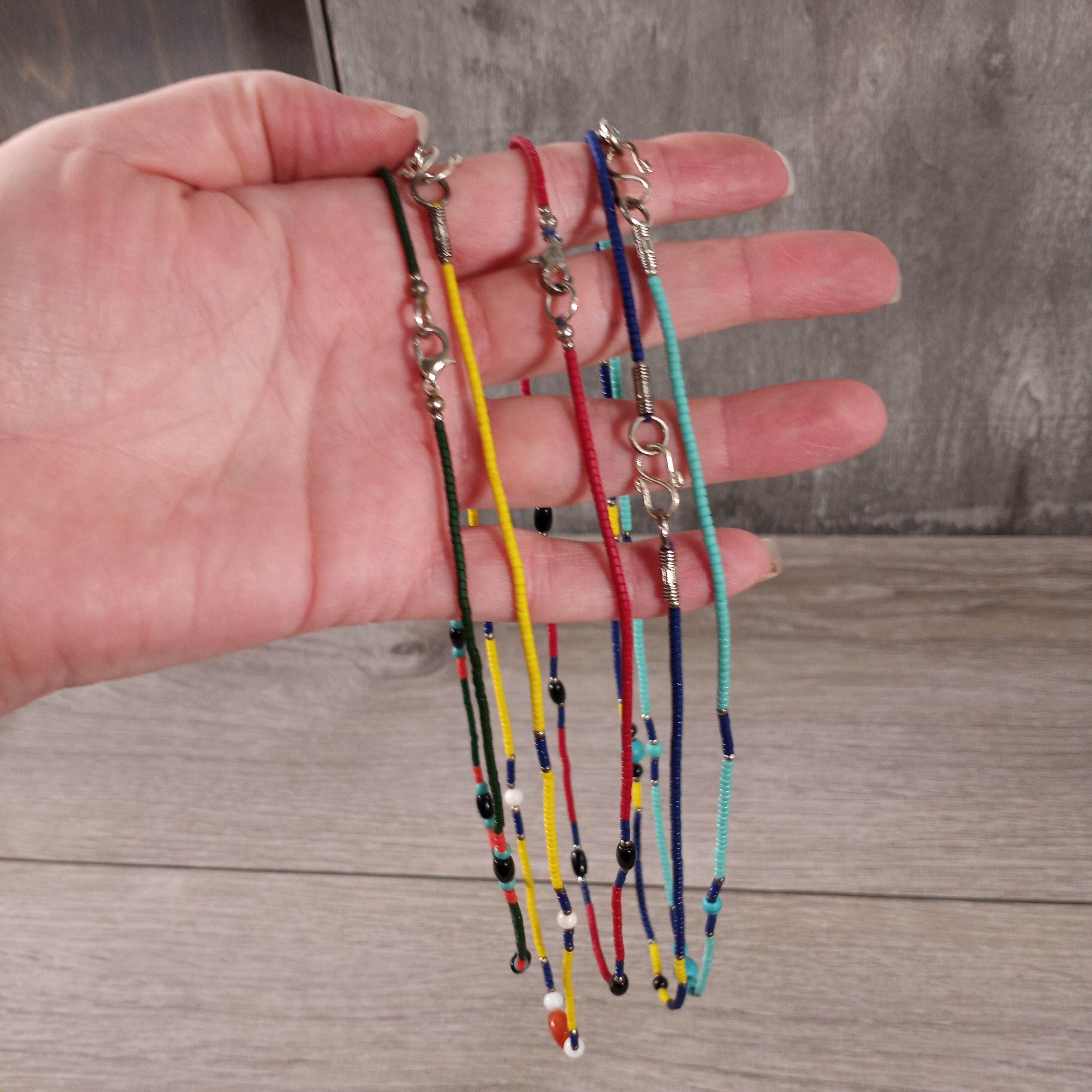 Assorted Wooden Beaded Necklaces