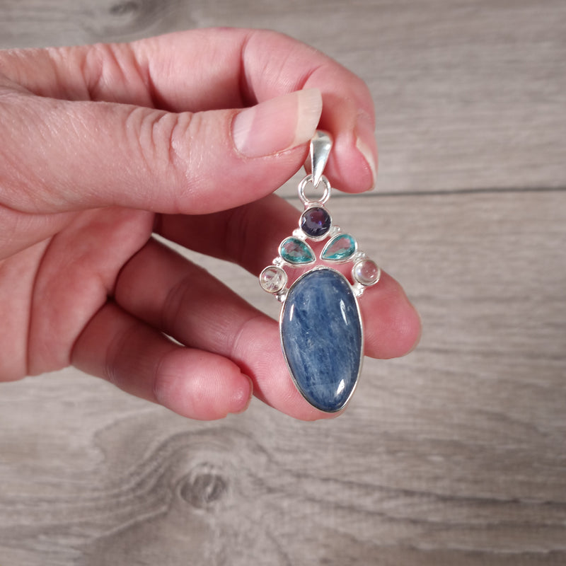 Kyanite Sterling Silver Pendants