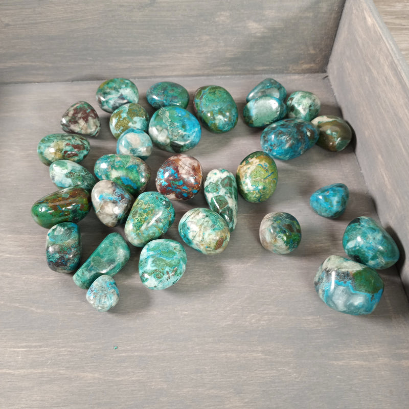 Chrysocolla Tumbled Stones 1 Pound