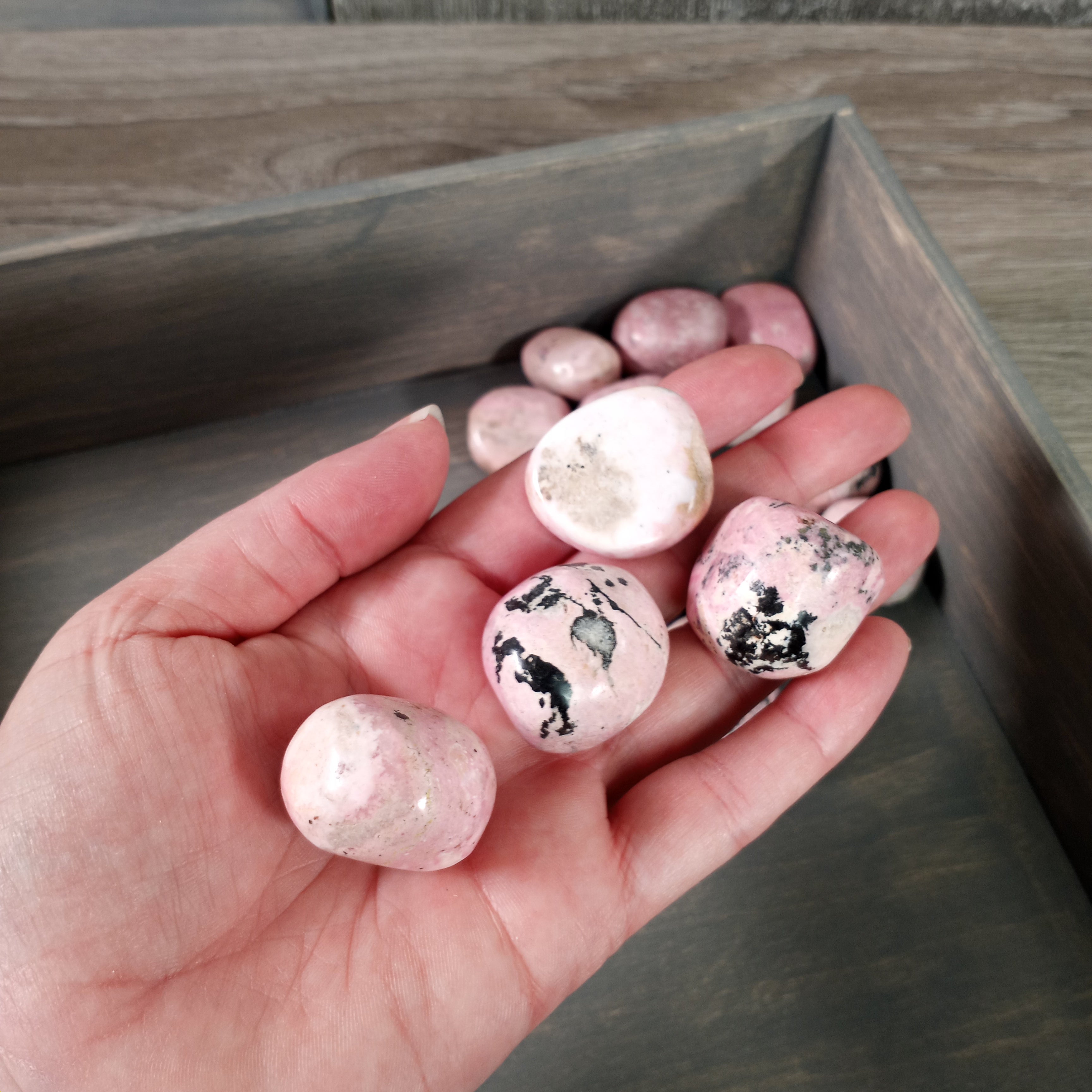 Rhodonite from Peru for resale.