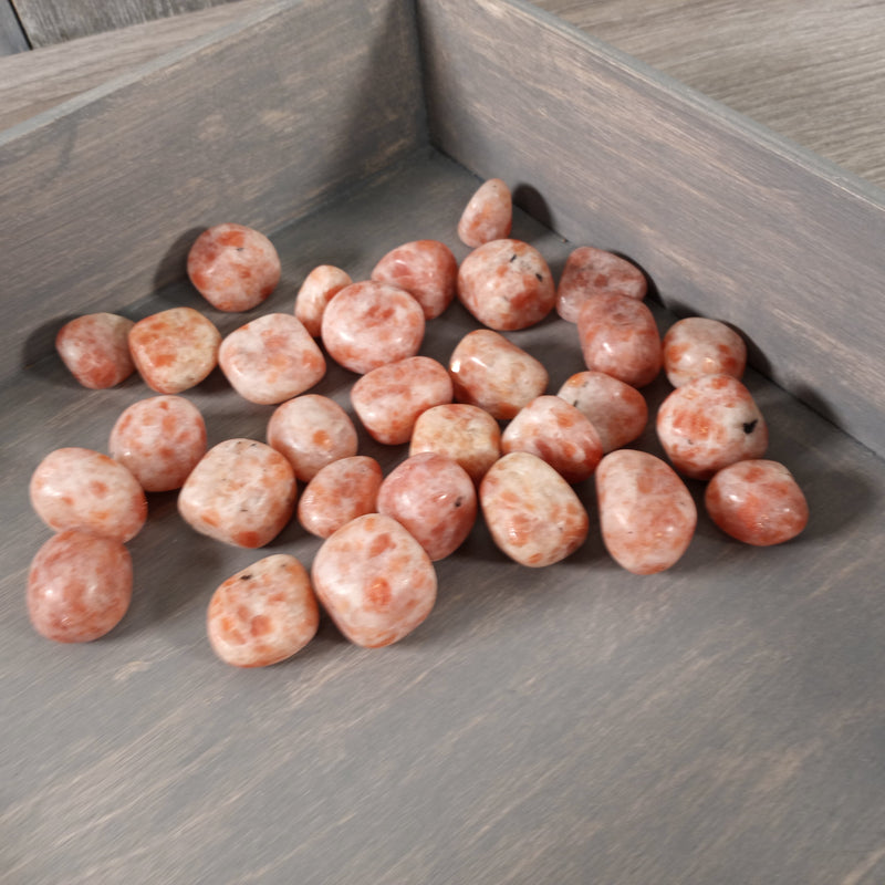 Sunstone Tumbled Stones Sold by the 1 Pound Bag