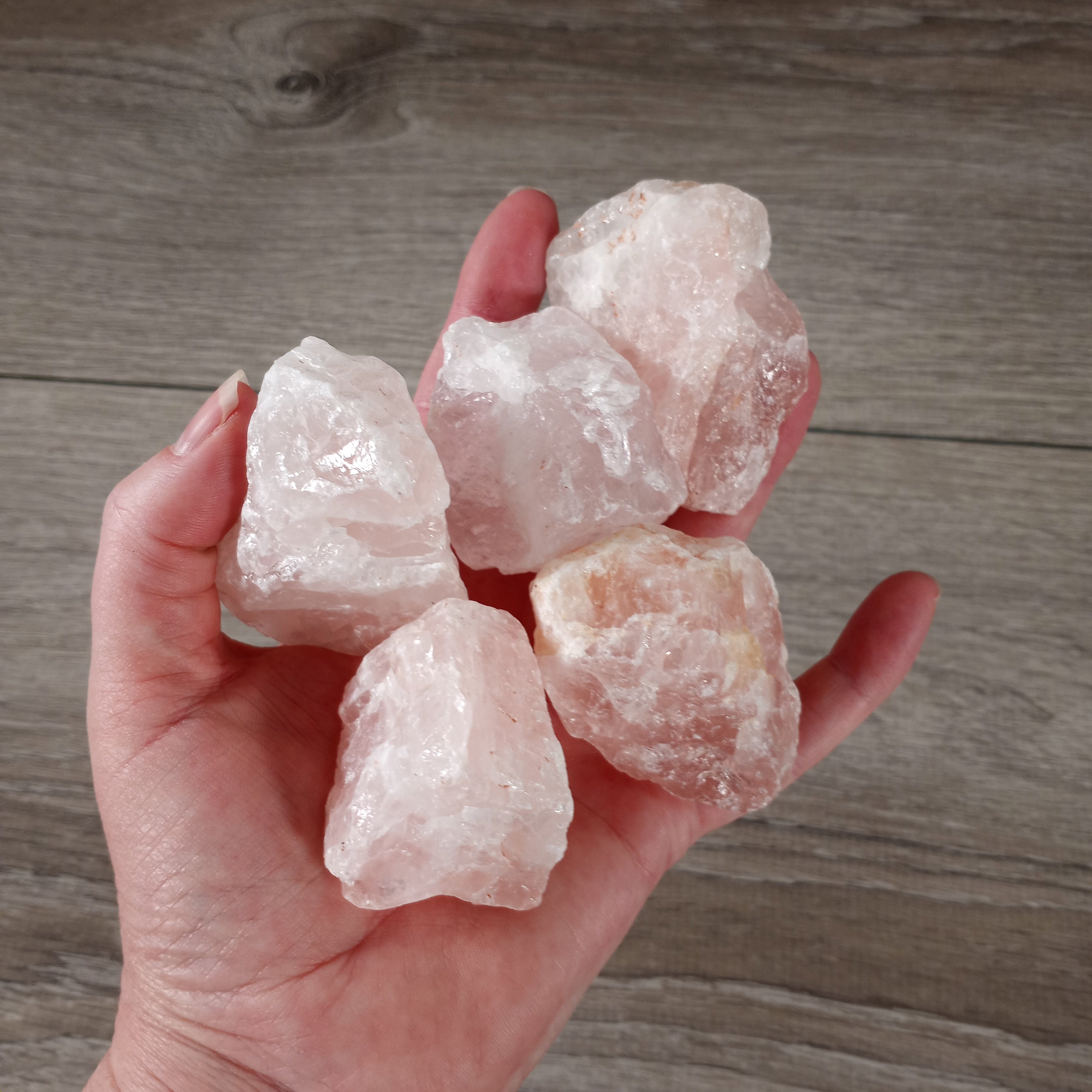 Rose Quartz Chunks Rough 1 Lb