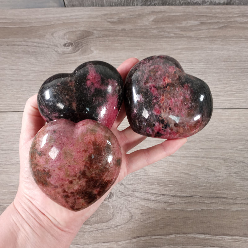 rhodonite hearts big