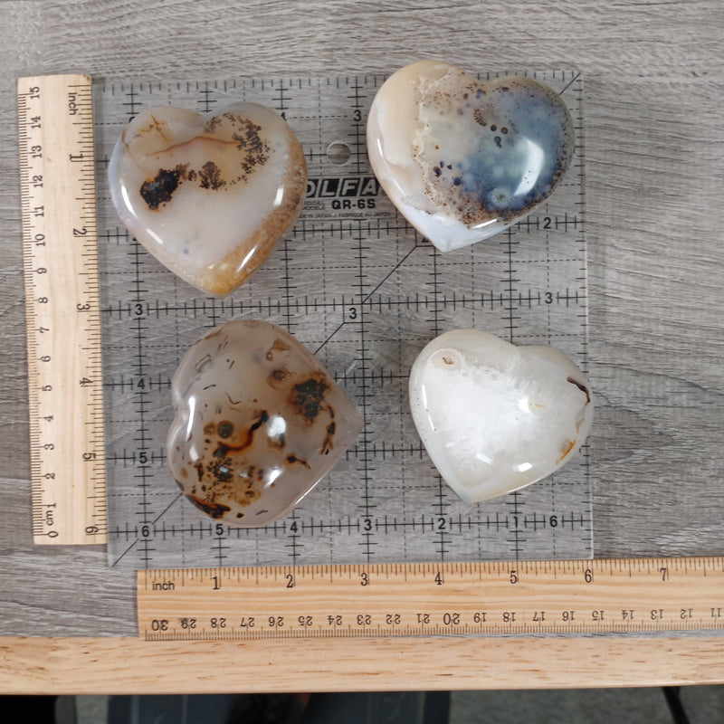 Gemstone Hearts in Larger Sizes