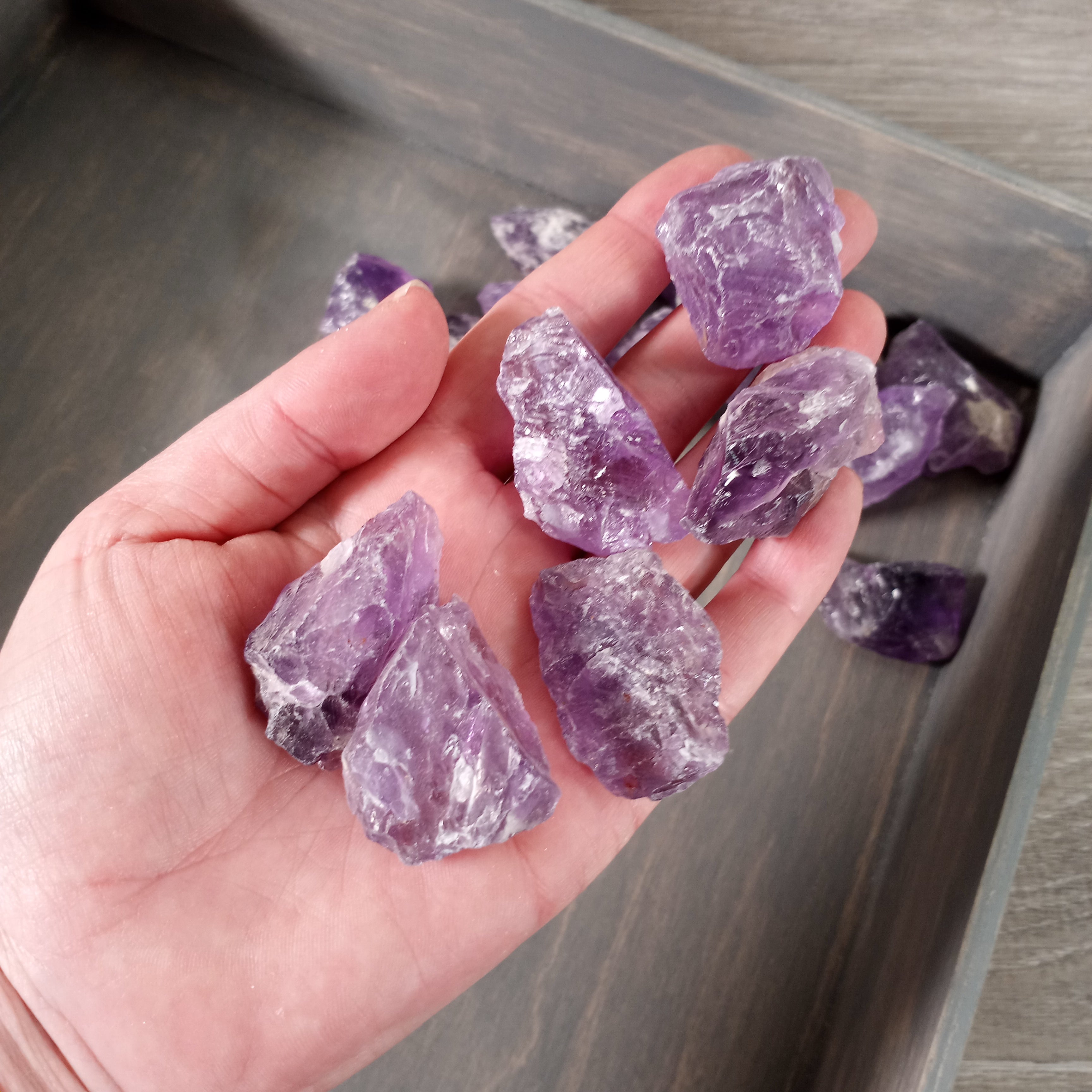 Natural rough Amethyst chunks wholesale – bulk raw crystals by the pound