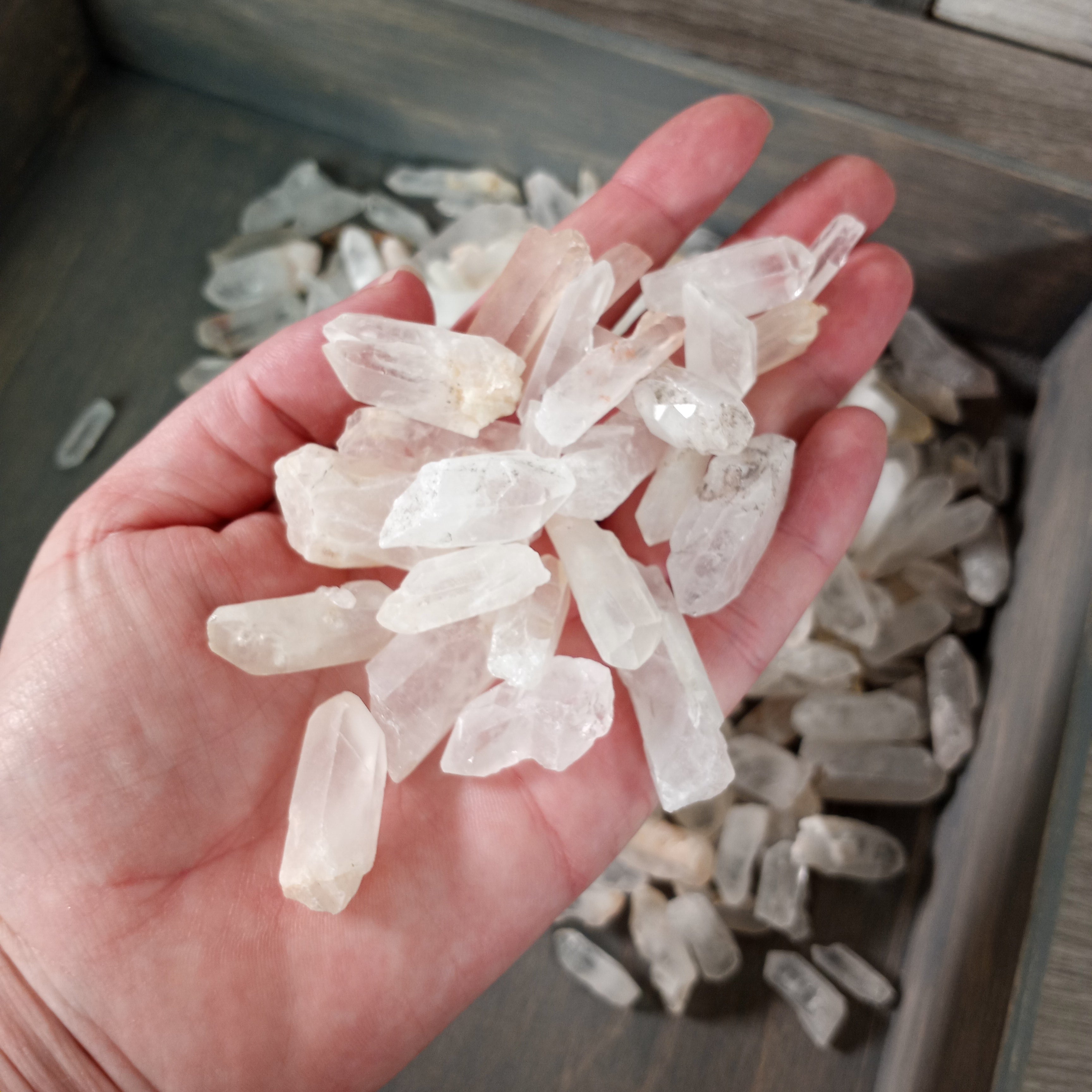 Quartz Points and Chunks Raw by the approximate Kilo