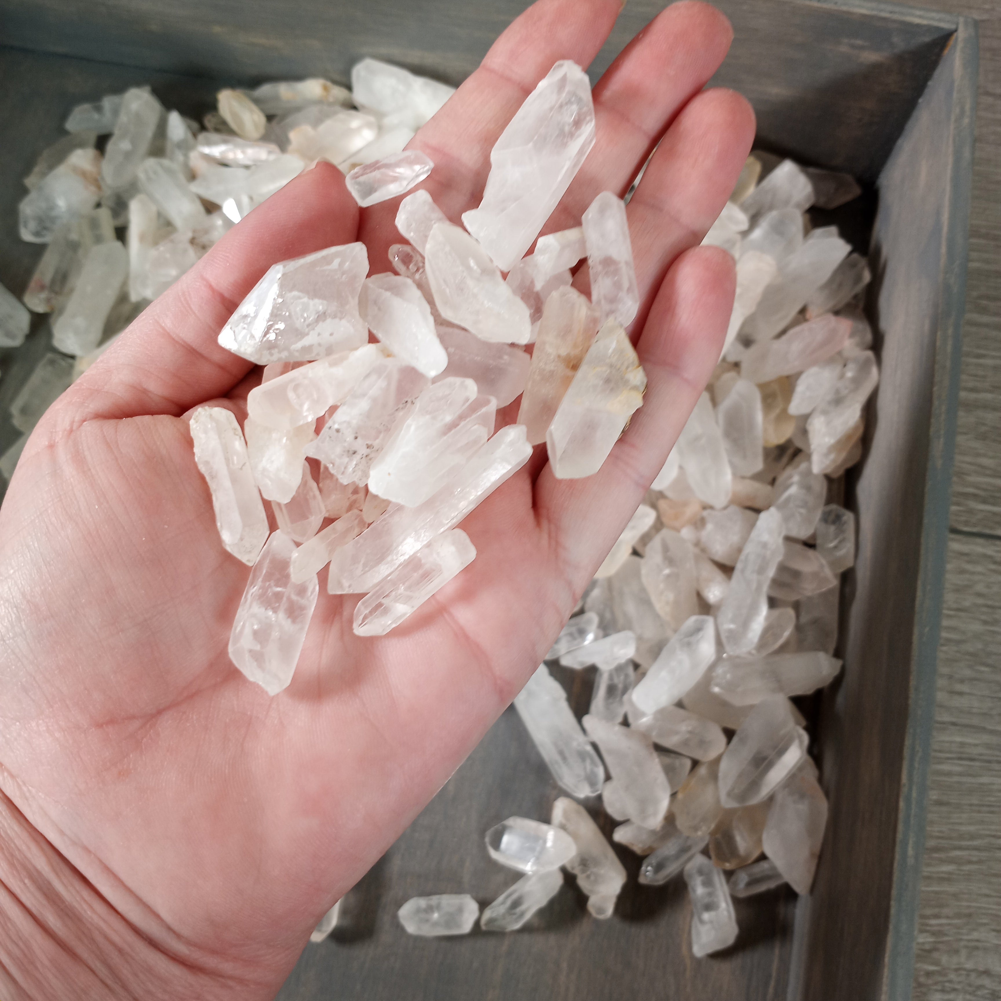 Quartz Points and Chunks Raw by the approximate Kilo