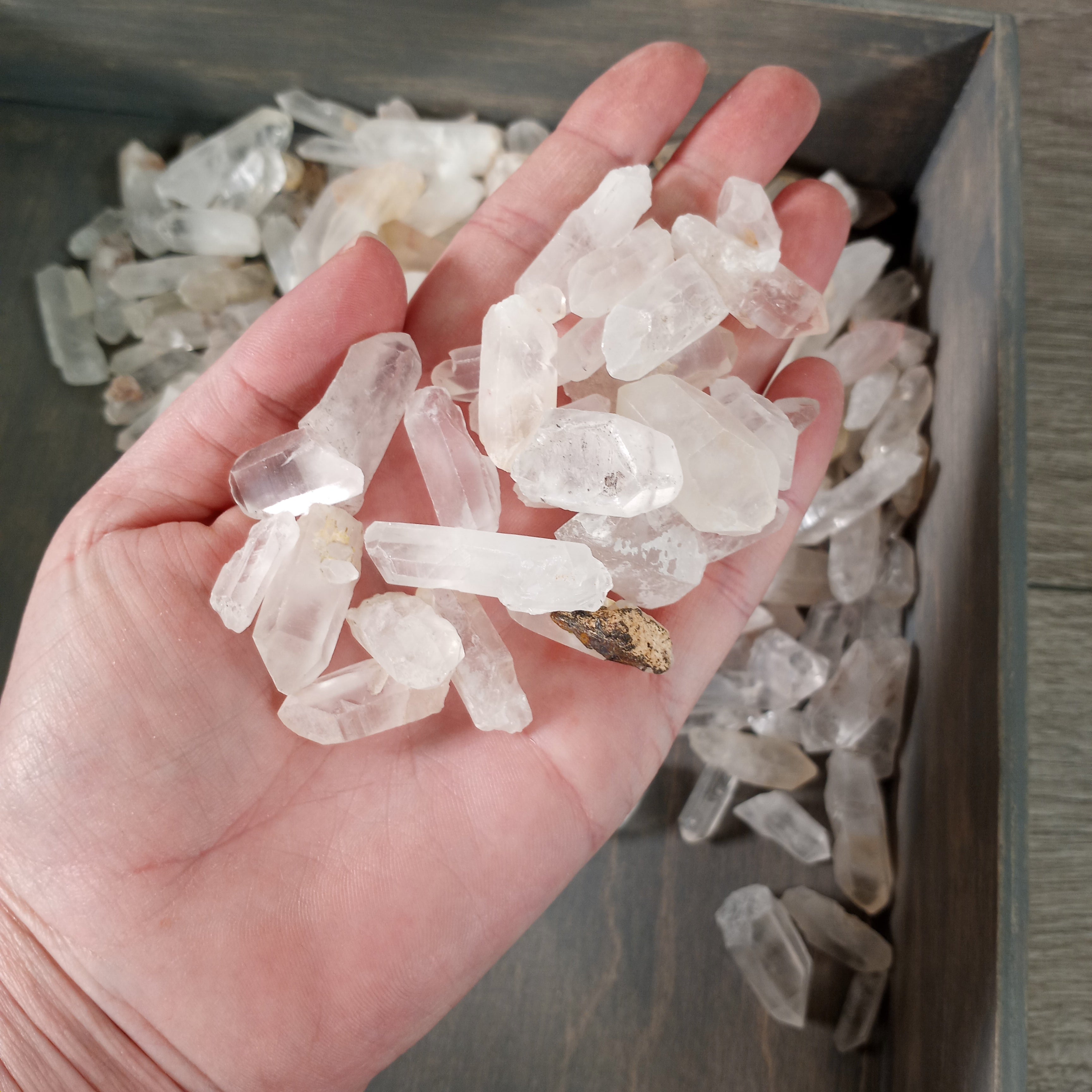 Quartz Points and Chunks Raw by the approximate Kilo