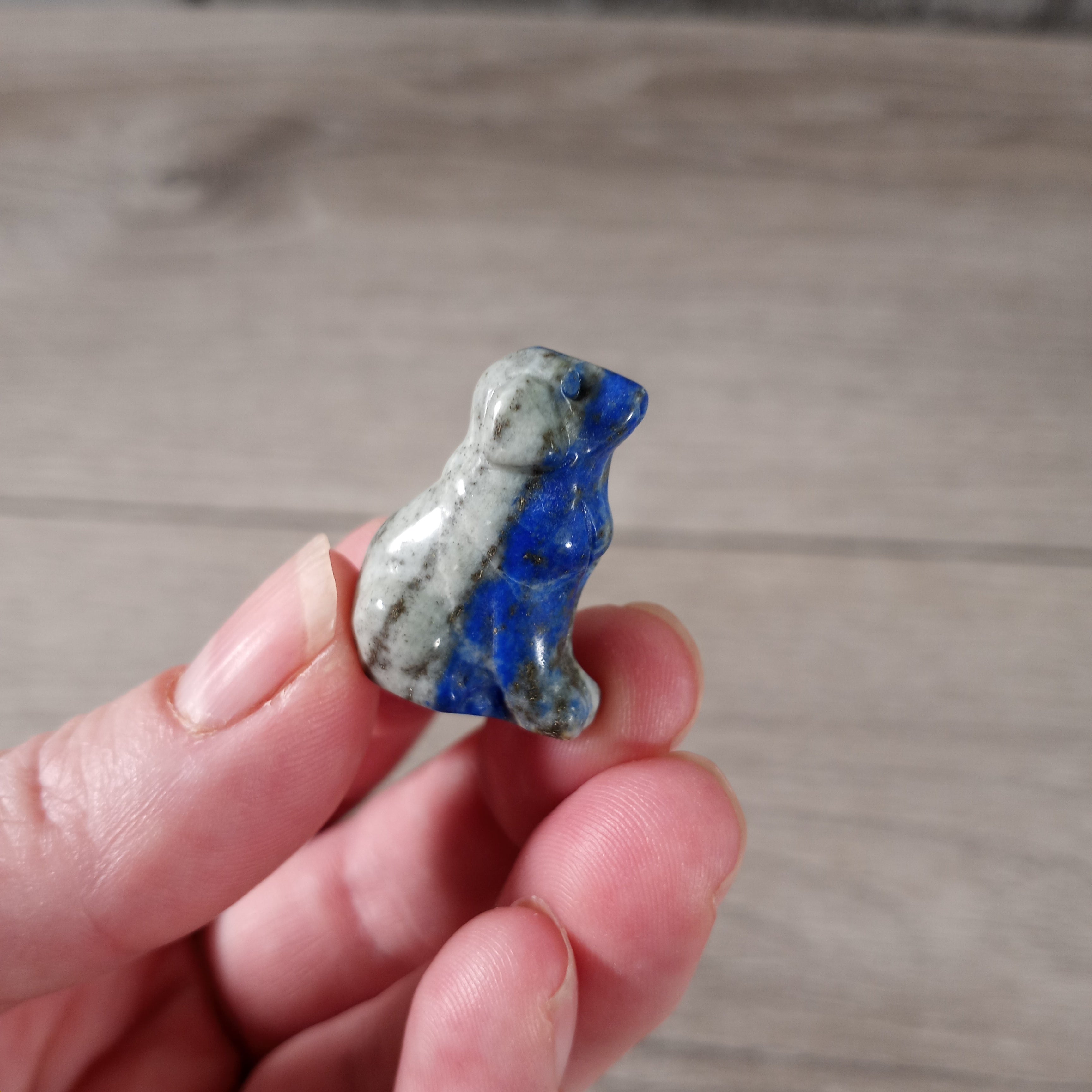 Gemstone Figurine Dog Small