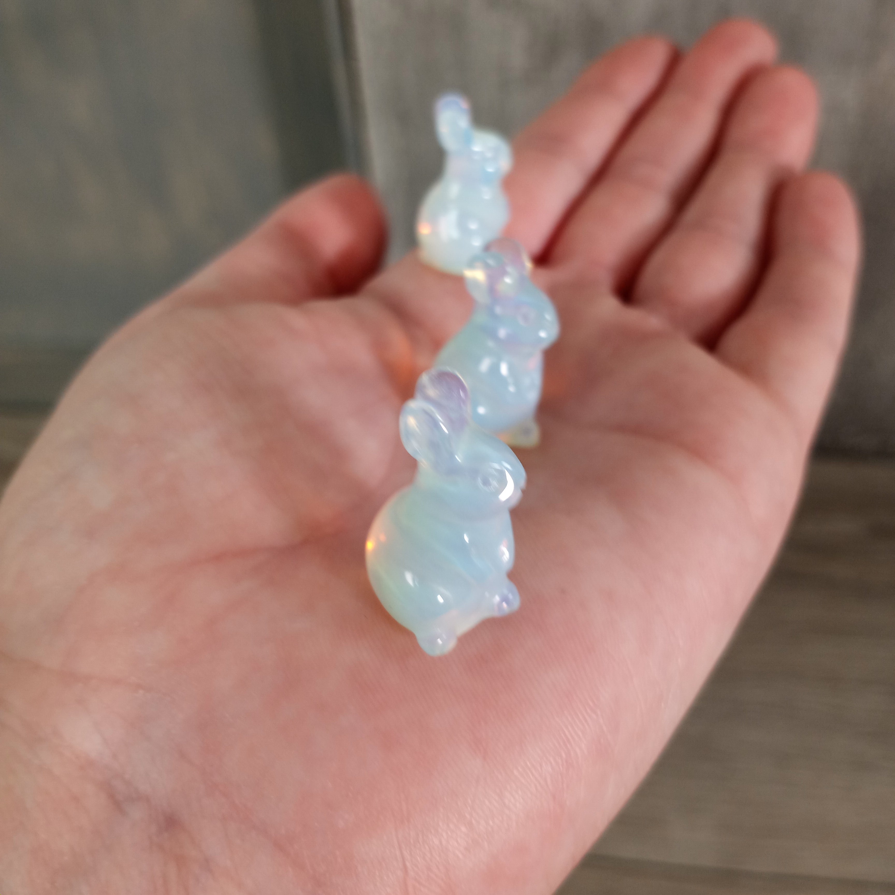 Gemstone Figurine Bunny Rabbit Small