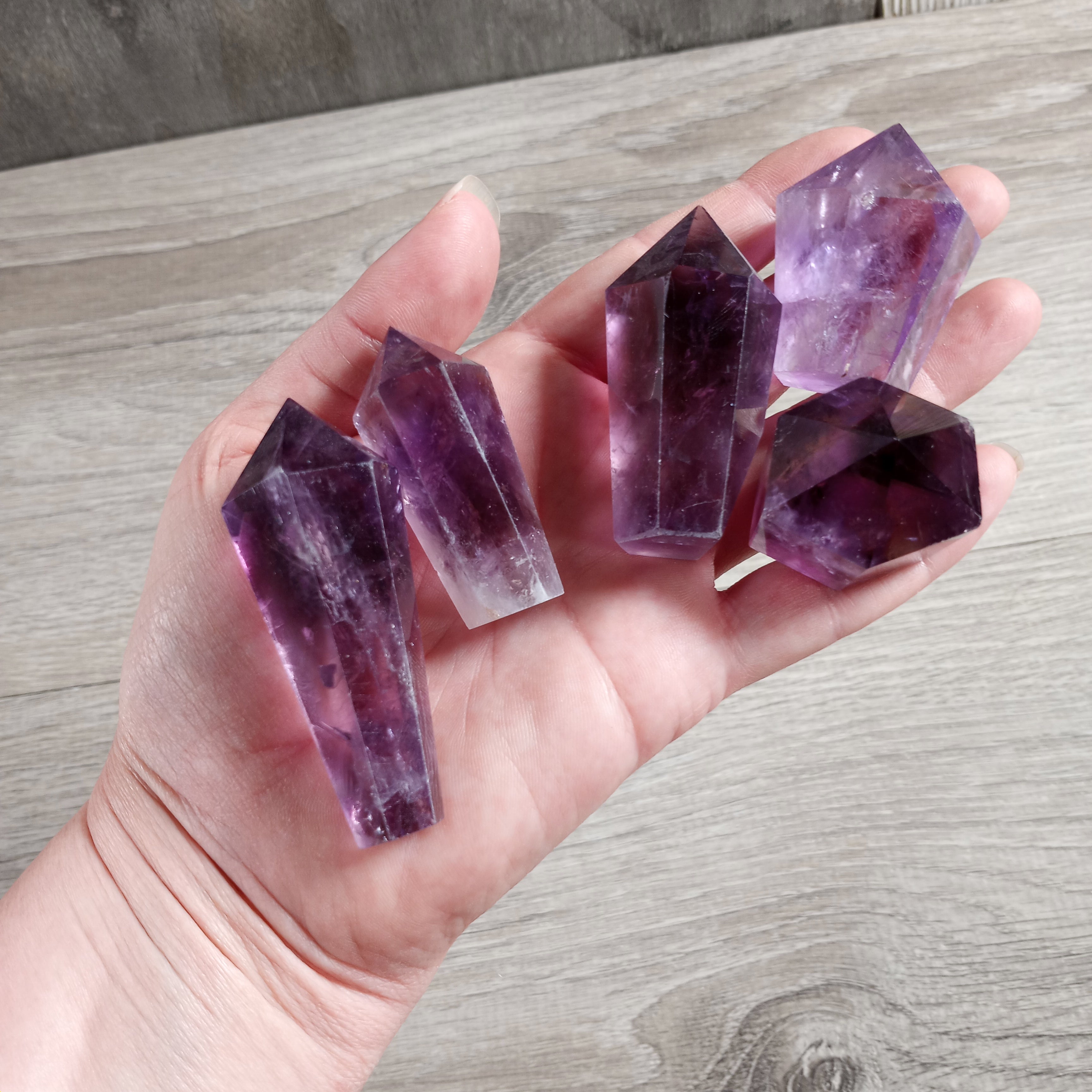 Amethyst Diamond Shape Obelisk