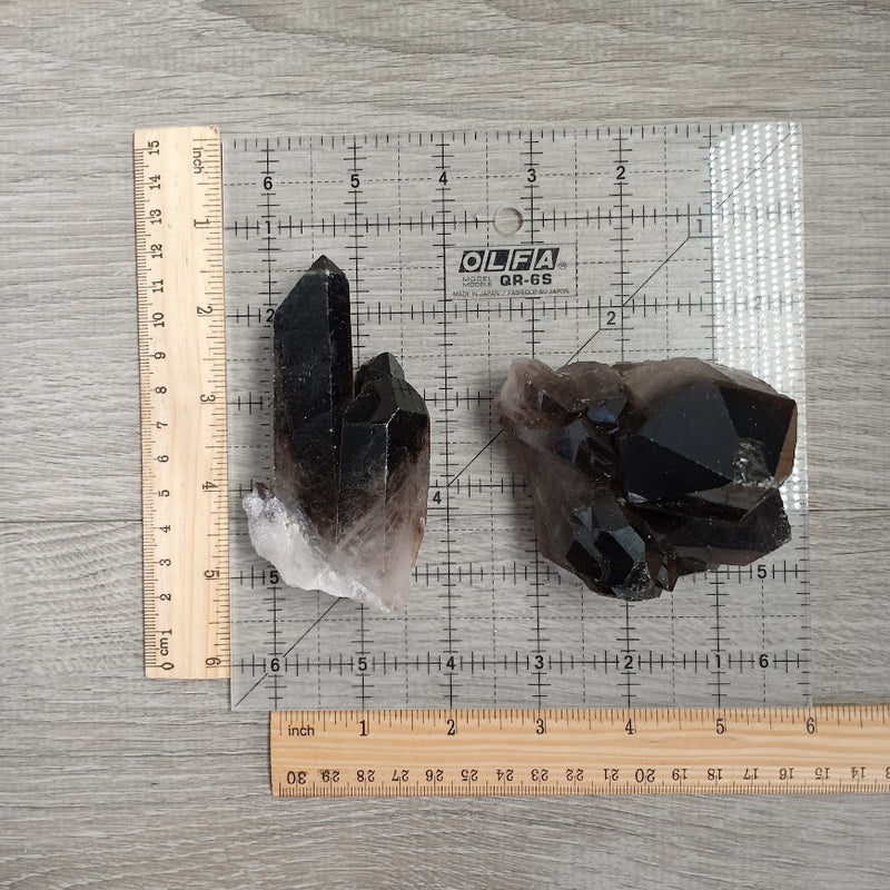 Smoky Quartz Clusters or Points Rough 1 Pound