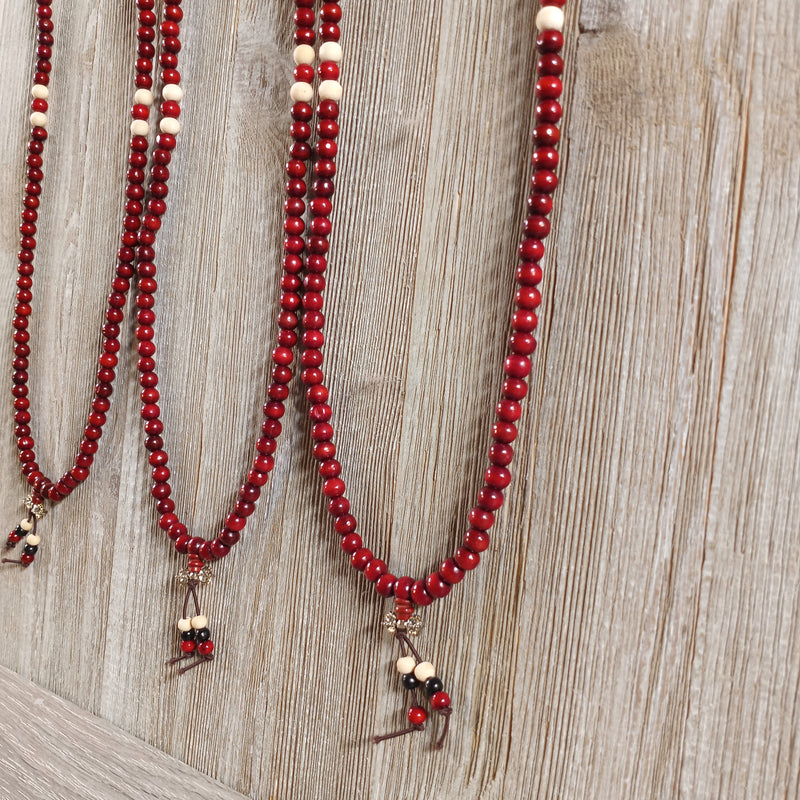 Wood Mala Necklaces