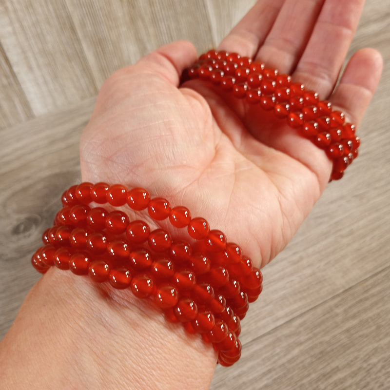 Gemstone 6 mm Round Bracelets