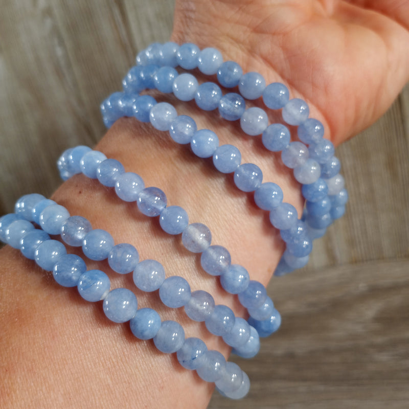 Gemstone 6 mm Round Bracelets