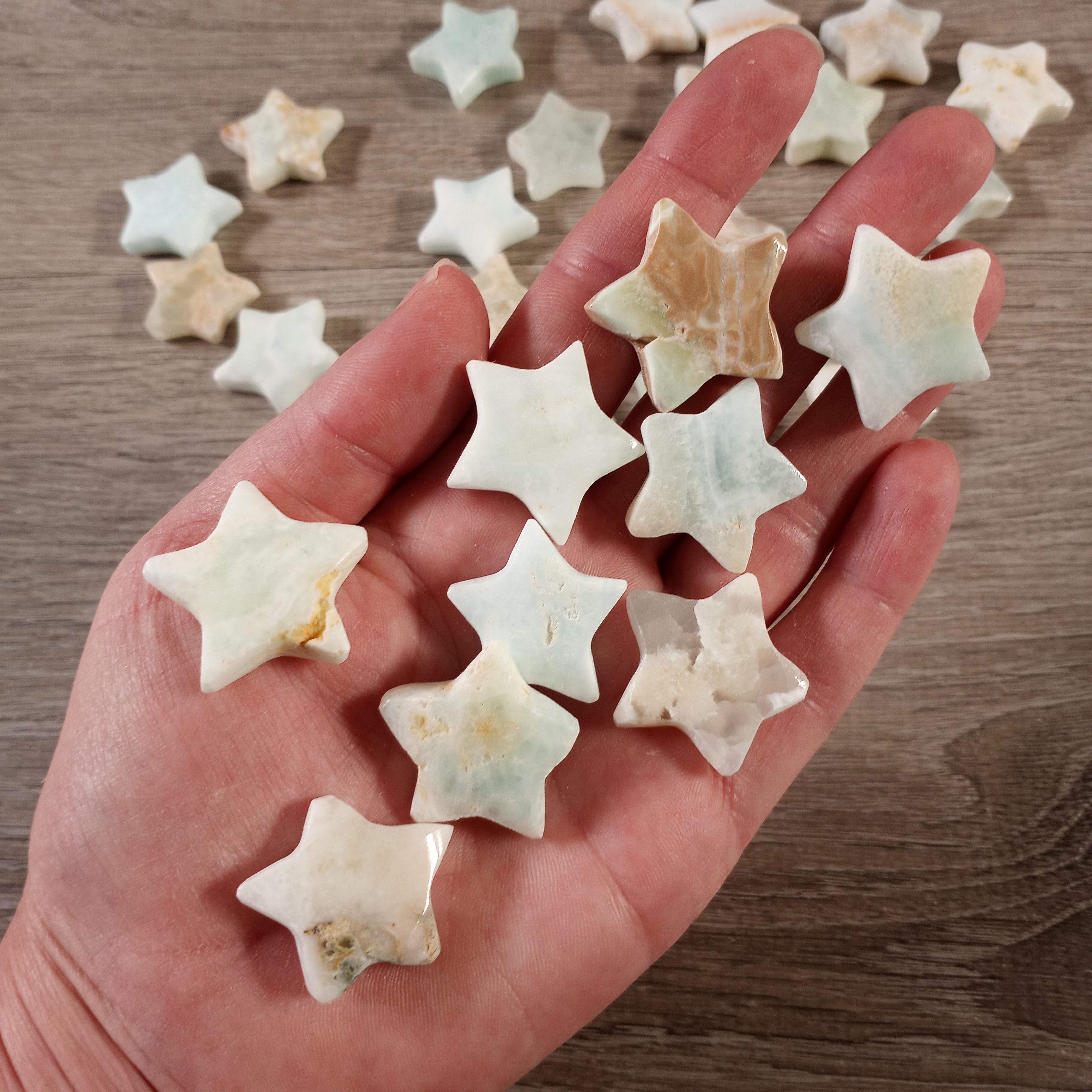 caribbean calcite blue stars