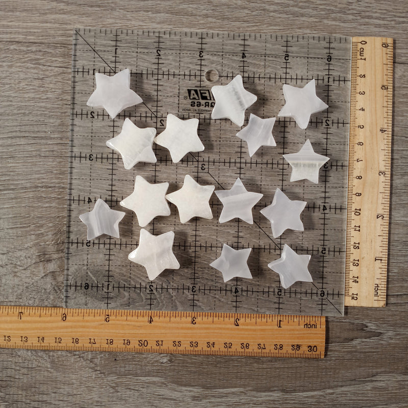 Gemstone Stars Hand Carved