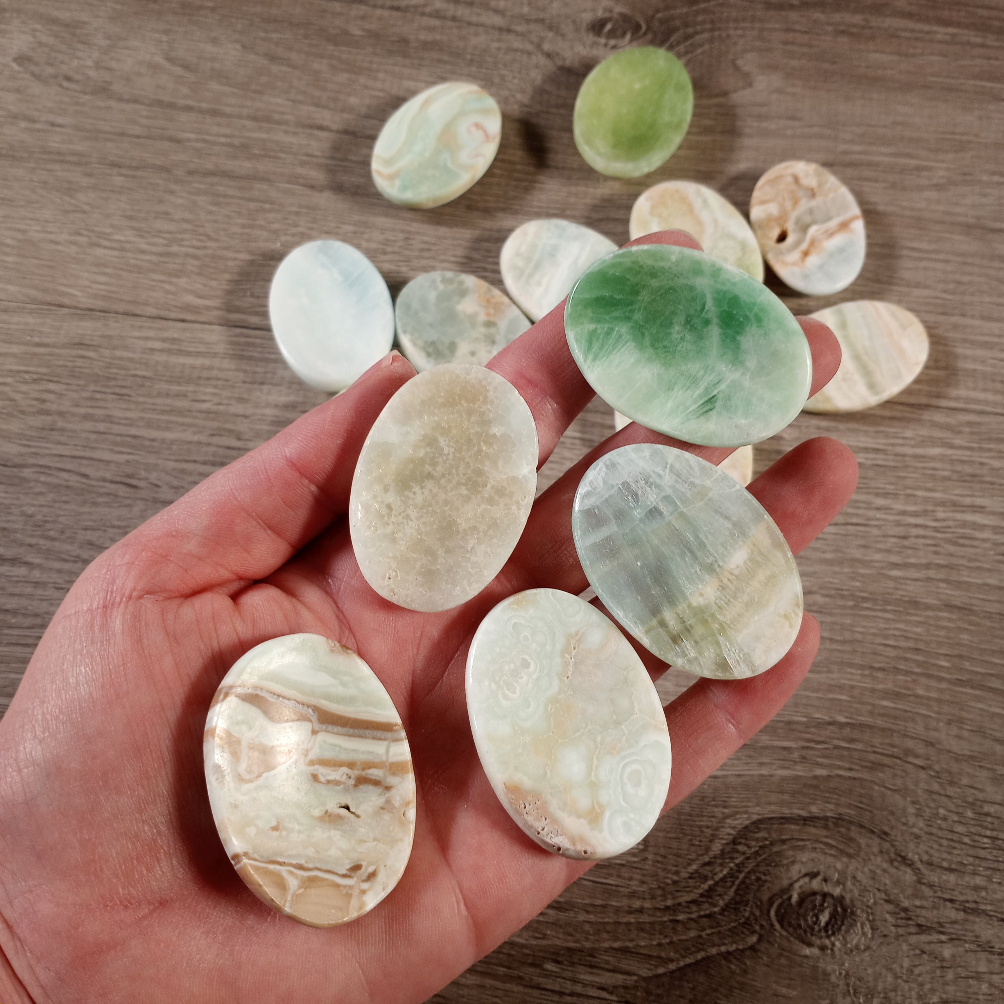 Gemstone Worry Stone Hand Carved