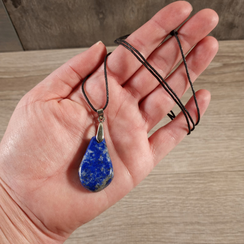 Lapis Lazuli Necklace with Adjustable Cord