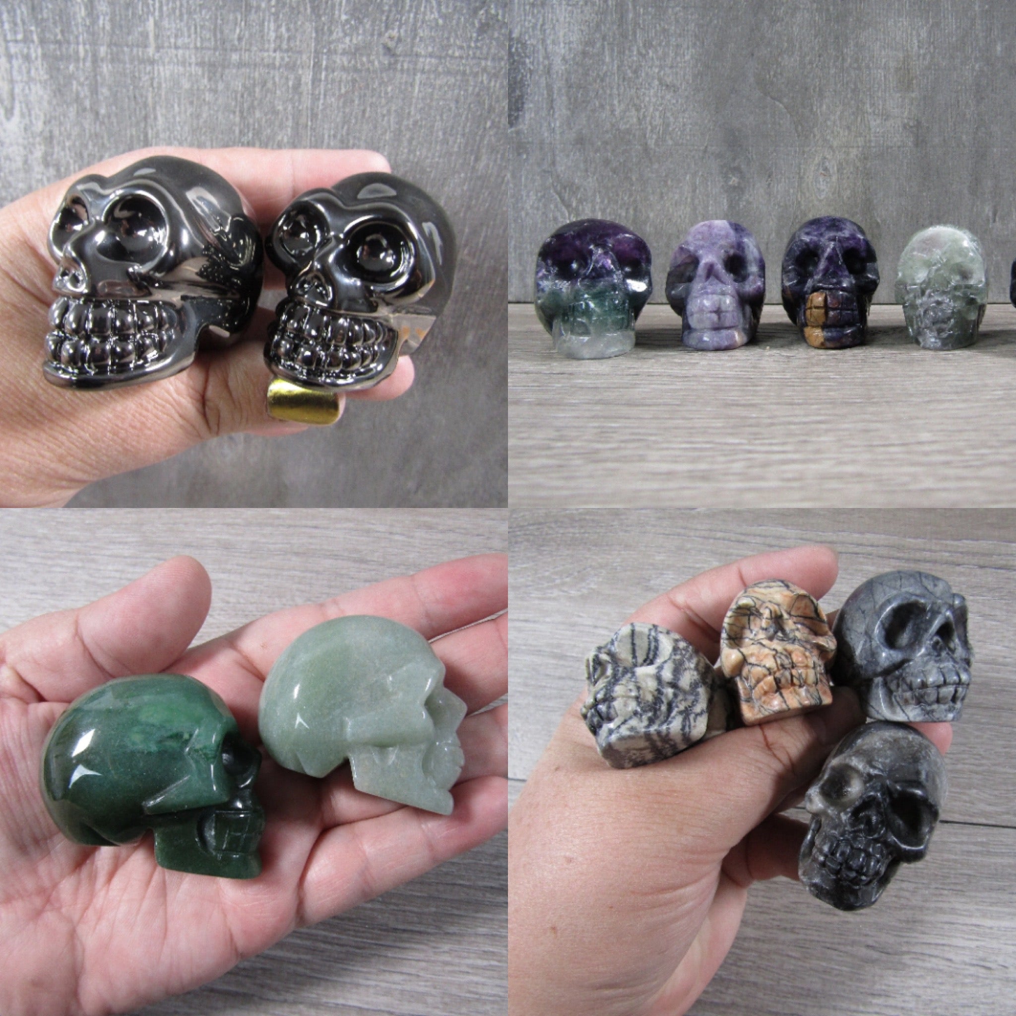 Gemstone Skull by the Inch