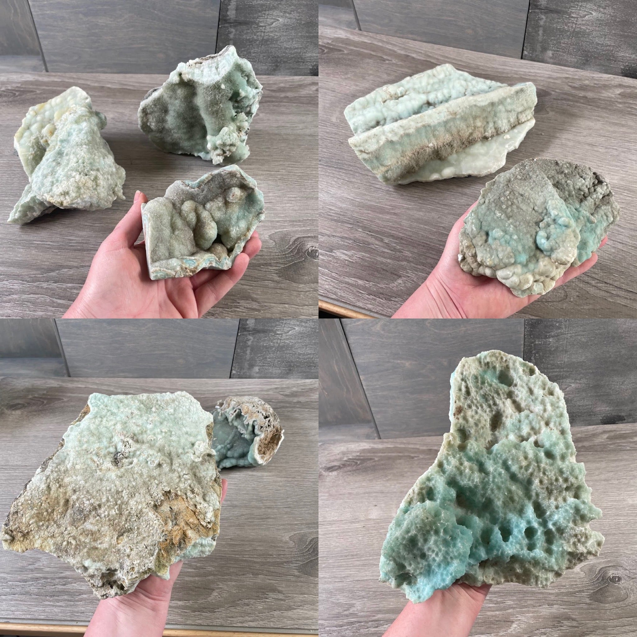Raw Blue Aragonite crystals in bulk for wholesale buyers