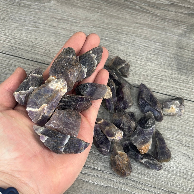 Chevron Amethyst Chunks 1 Lb