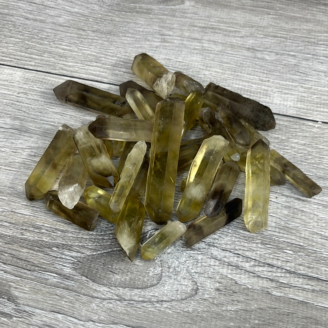 Natural Congo Citrine Points Wholesale – 1 lb